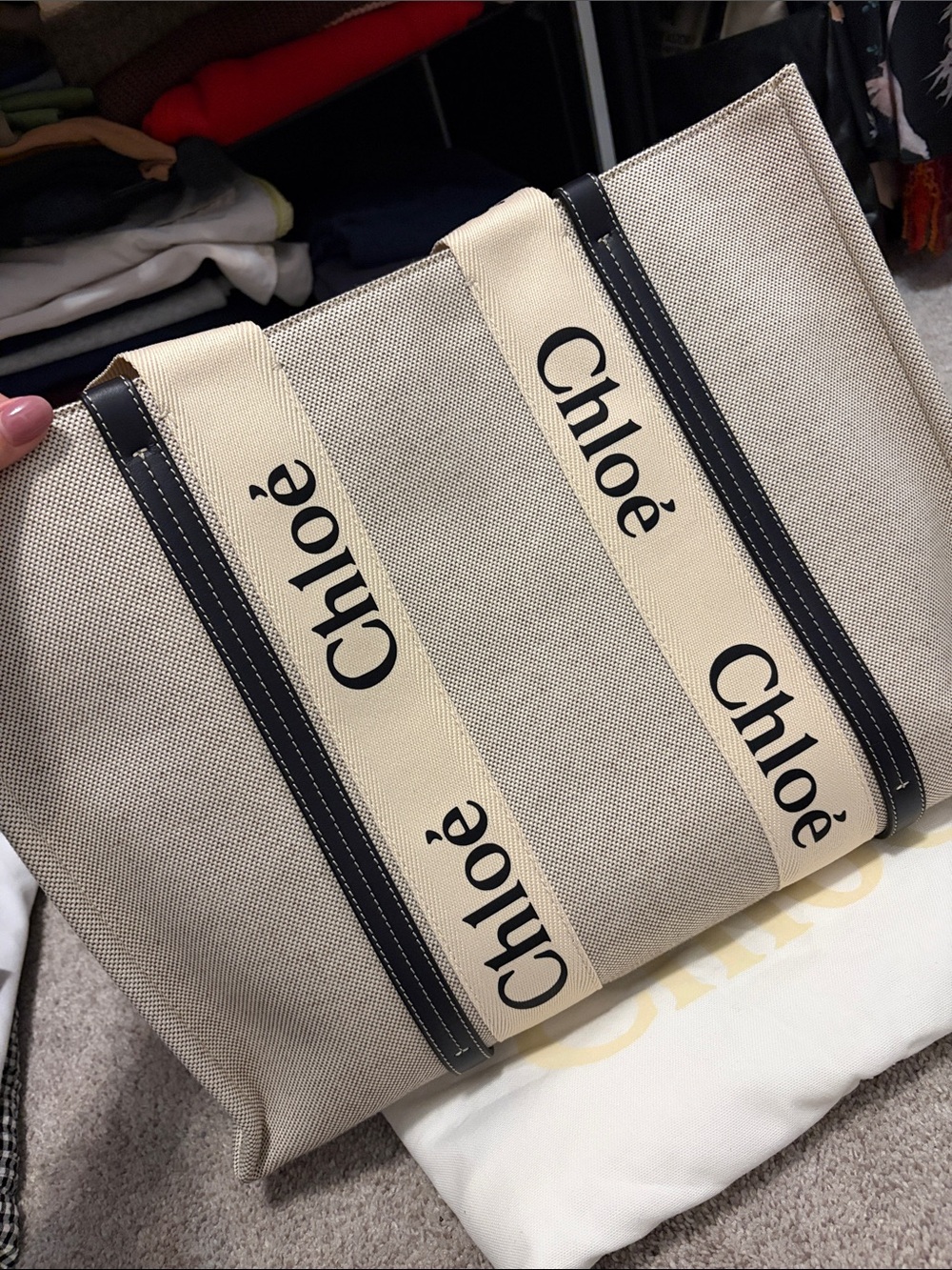 Chole Woody Tote Bag - Picture 3 of 10